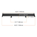 SucceBuy Wing Car Spoiler 53.1 inch Universal Spoiler with Double Deck Car Rear Spoiler Wing, Racing Spoiler BGW/JDM Drift Black