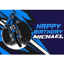 Motocross Racing Theme Backdrop Motorcycle Dirt Bike Photography Background for Boys Birthday Party Decoration Cake Table Banner
