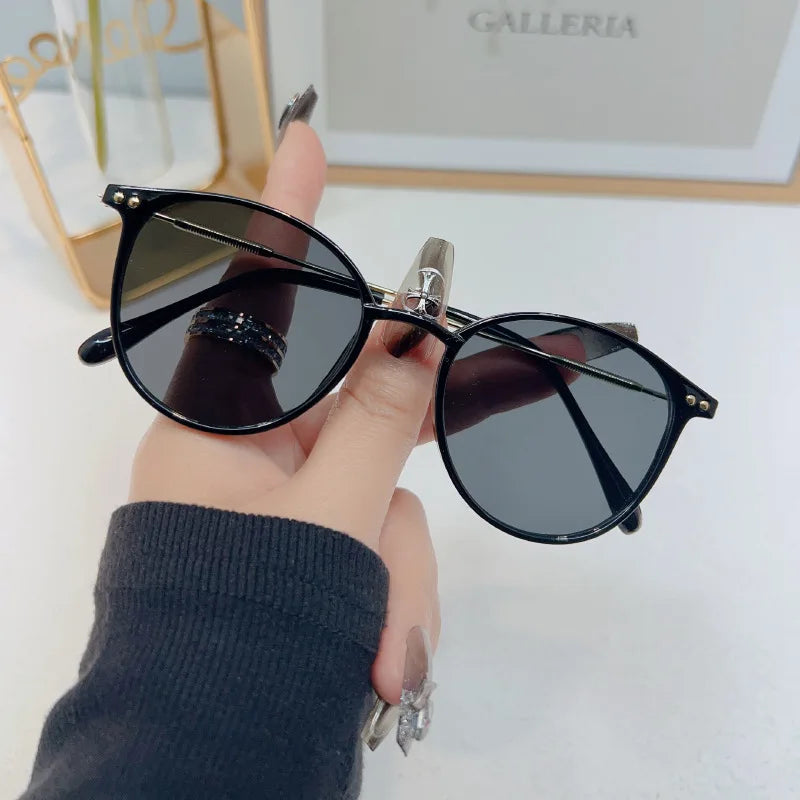 2024 New Elliptic Sunglasses Woman Brand Designer Retro Sun Glasses Female Eyewear Fashion Driving Shades UV400 Oculos De Sol