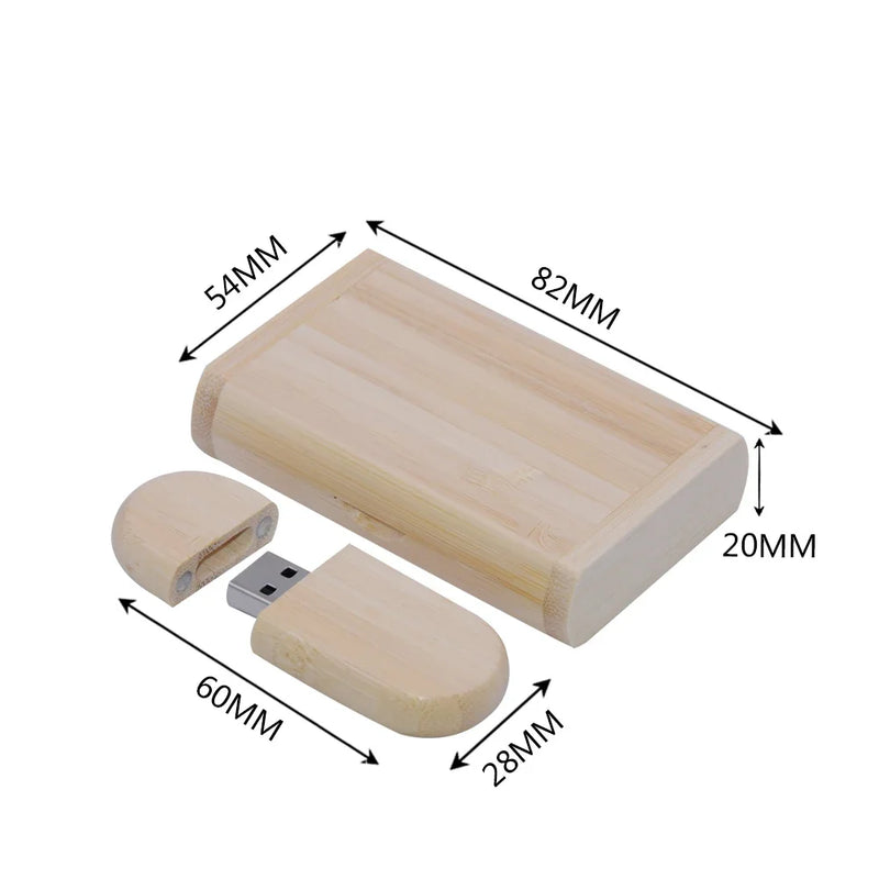 10pcs/Lot Custom Logo Wooden USB + Box USB Flash Drive Pendrive 4gb 8gb 16gb 32gb 64gb Memory Stick Photography Gift Pen Drive