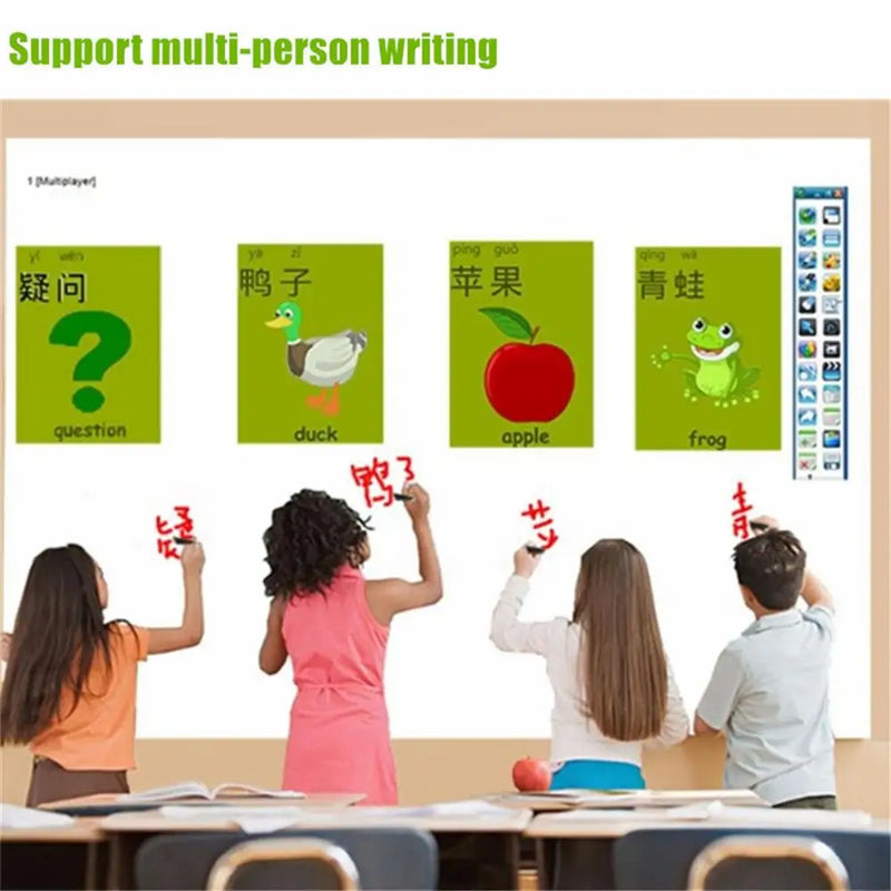 Cool Electronic Multi Pens Writing Digital Classroom Virtual Interactive Whiteboard Smart Board for Education Exhibition Seminar