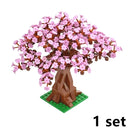 City House Accessories MOC Bricks 3471 2435 6064 Plant Tree Pine Prickly Bush 2x2x4 Green Grass Building Bricks Creative Toys