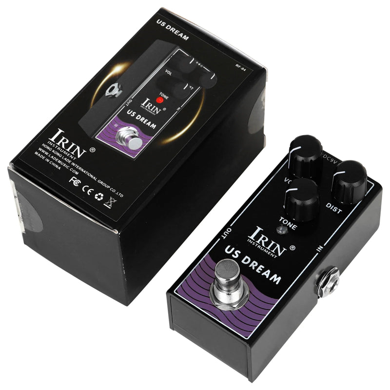 IRIN RF Series Electric Guitar Pedal True Bypass Single Pedal Overdrive Distortion Delay Effect Pedal Guitar Accessories & Parts