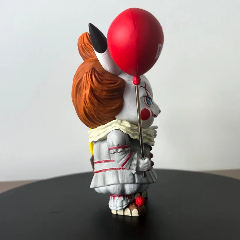 Movie Figures Stephen King's It Pennywise Cosplay Pikachu Action Figure Toys Halloween Gift Doll 11cm/4.33in