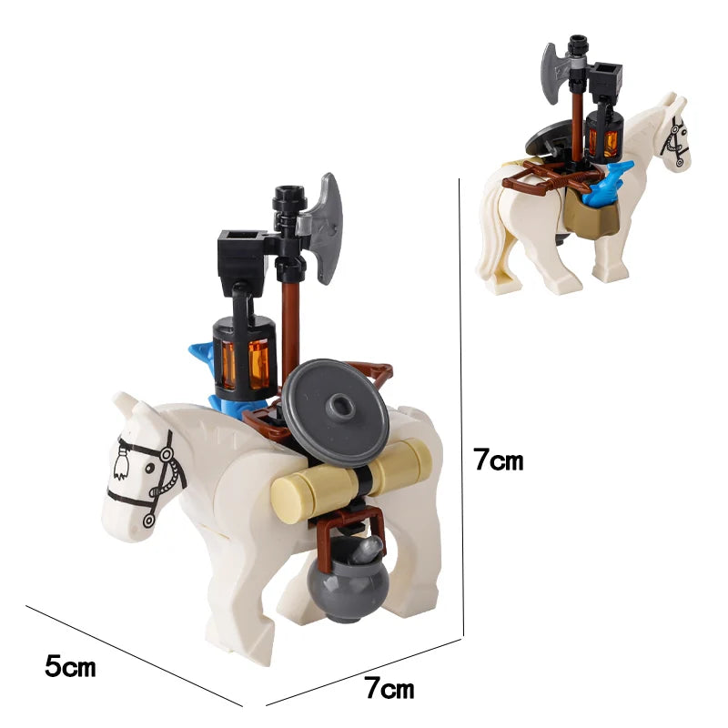 MOC City Series Building Blocks Figure Furniture House Kitchen Medieval Accessories DIY Bricks Set Christmas Toys for Kid Gifts