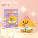 Cartoon Building Block Donut Series Cute Animal Micro-Particle Children's Educational Assembly Toys Children's Day Gift