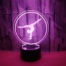 Artistic Gymnastics 3D Night Light for Room Decor USB Remote Control LED Optical Illusion 3D Lamp Kids Birthday Christmas Gift