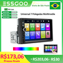 ESSGOO 7 Polegada Automotive Multimedia 1 Din HD Mp5 Player Usb BT TF  Cartão Para Autoradio Universal Reprodutor Multimídia