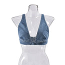 2025 Summer New Denim Sexy Vest Back Buckle Crop Top Tank Top Women Y2k Top