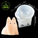 1pcs Cute Cat Milk Pudding Silicone Mold 3D Jelly Chocolate Mousse Mould Cake Decorating Tools DIY Candle Soap Model Bakeware