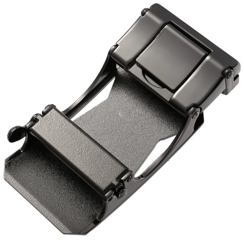 Men's Belt Buckle Accessories Business Ratchet Automatic Alloy Metal Buckle For 3.5cm Width Leather Belt Strap No Holes