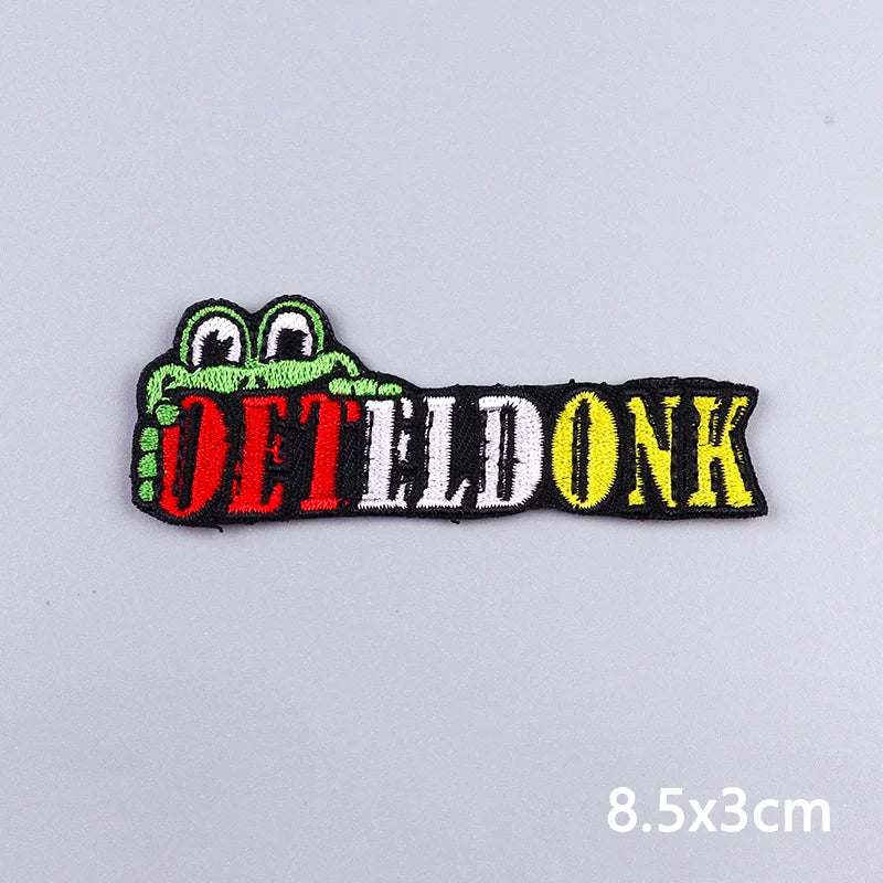 2024 Netherland Oeteldonk Emblem Embroidery Patches For Clothes Carnival Frog Iron On Patch Thermoadhesive Patch For Gift DIY