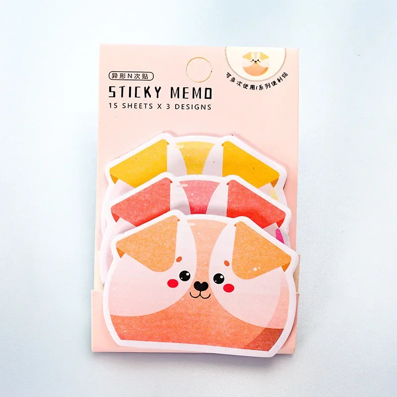 45Sheets Kawaii Paper Sticky Notes Creative Notepad Memo Pads Sticky Notes School Stationery Stickers Posted it Sticky Note Pads