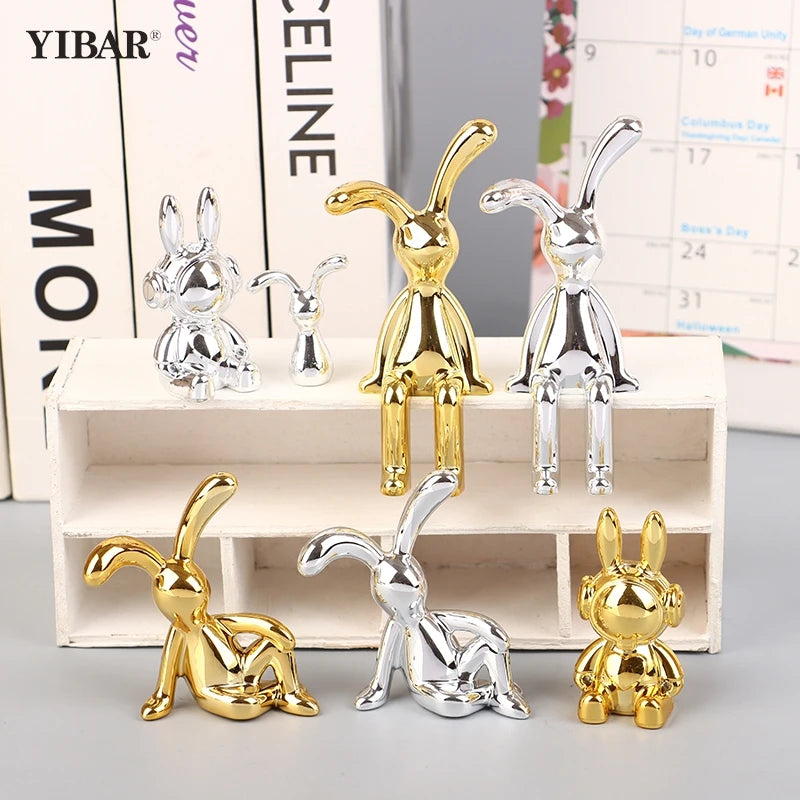 Kawaii Rabbit Ornament Ins Car Accessories Decorative Supplies Creative Desktop Ornament Room Decor Cute Children Gifts