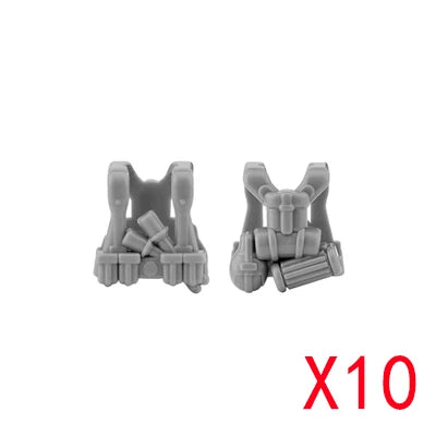 WW2 Military Building Blocks Mini Bricks Solider Figures Gifts Weapon Equipment Accessories USA Greman Vests Armor Toys For Kids