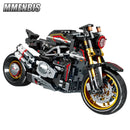 800+Pcs High-tech Classic Motorbike Building Model Blocks City Road Racer Bricks Moto Christmas Gifts Toys for Kid Boys Adult