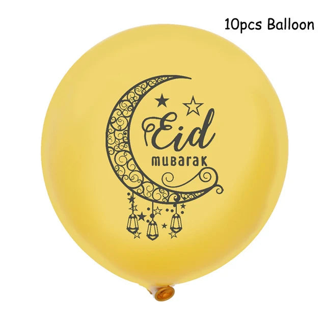 Muslim Festival Jewish Passover Disposable Tableware Paper Plates Cup Flag Balloons Home Party Favors Decoration Party Supplies