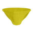 11  SolidColor Male's Briefs Bikini Style Cotton Pit Cloth Single Layer Crotch Simple Men's Underwear (Thong)