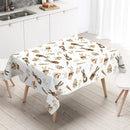 Easter Bunny Eggs Plastic Waterproof Tablecloth Easter Decor For Home 2025 Plants Table Cloth Easter Party Supplies Decor