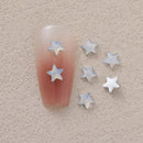 100pcs/Pack White Opal Drop Heart Mixed Shaped Resin Rhinestone Fancy Style Shiny 3D Manicure Nail Art Decoration Charms Jewelry