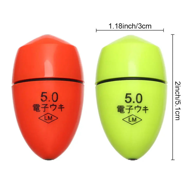 Electronic floating wave rock fishing through luminous floating float electronic bright night fishing float