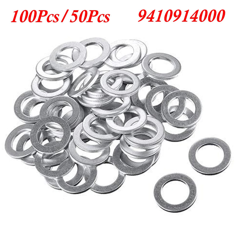 100/50Pcs For Honda Accord Civic CRV CRZ HRV Acura 14MM Oil Drain Plug Crush Washers Gaskets 9410914000 94109-14000 94109 14000