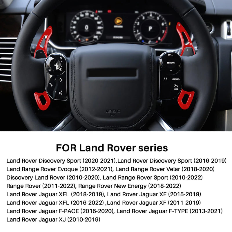 Carbon Abs Car Steering Wheel Paddle Shifter Trim Cover For Land Range Rover Evoque Discovery Sport For Jaguar XF XE Accessories