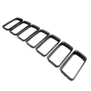 7X Front Grille Grill Inserted Ring Trim Cover For Jeep Grand Cherokee 2014-2016