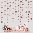 Gold 30th Happy Birthday Party Paper Banners Decorations Number 30 Year Old Circle Dots Twinkle Star Garlands Hanging Backdrops