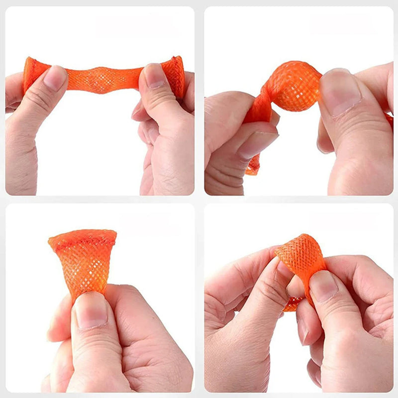 12/30PC Extruded Braided Mesh Beads Stress Relief Vent Toy Children Adult Birthday Party Gift Pinata Filler Easter Carnival Gift