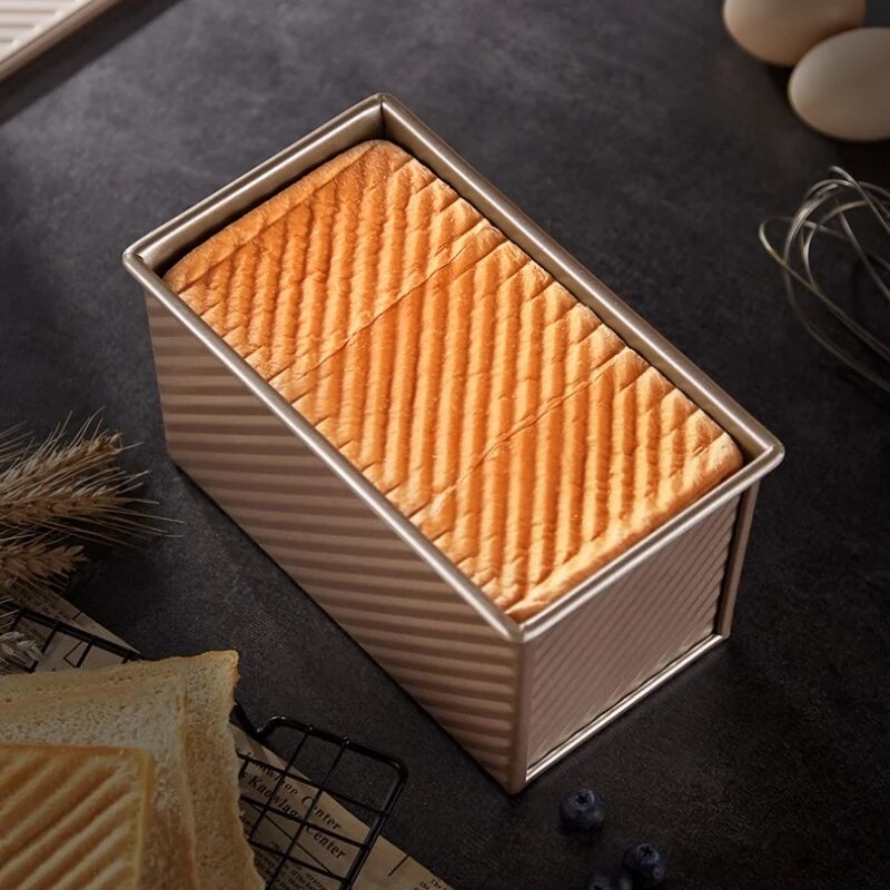 CHEFMADE 250g 300g 450g Toast Mold Toast Box Box with Lid Non-stick Pan Cake Toast Home Kitchen Accessories Baking Tools