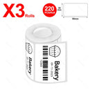 Wireless Label Printer P50 Inkless Bluetooth Thermal Label Maker Adhesive Label Sticker Machine DIY Pattern Barcode QR Code Tape