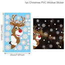 Christmas Window Stickers Merry Christmas Decorations For Home 2024 Christmas Wall Sticker Kids Wall Decals Happy New Year 2025