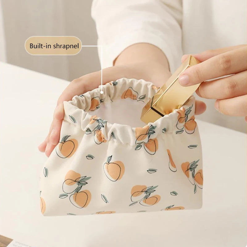 Mini Cosmetics Bag Printed Makeup Pouch Women Sanitary Napkin Storage Case Portable Coin Purse Sundries Bag Credit Card Holder