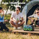 W-KING 80W RMS Party Portable Speakers Bluetooth Wireless Boombox/4 Drivers(2*4.04'' Woofer), Huge 105dB Sound Large Speaker