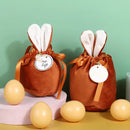 1pc Velvet Easter Bags Cute Bunny Gift Packing Bags Dropshipping Rabbit Chocolate Candy Wedding Birthday Party Decoration 2025