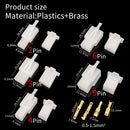 Car Motorcycle Electrical Connectors: 2.8mm 2 3 4 6 9 Pin Wire Terminal Hooks for Male & Female Terminals Assorted Kit