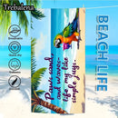 30*60inch Ultra-Soft Beach Towel with Tropical Parrot Beach Towel Simple Joys Life Style