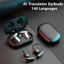 144 Languages Real Time Translator Earbuds Noise Cancelling Bluetooth 5.4 Translation Earphone Smart Voice AI Wireless Headphone