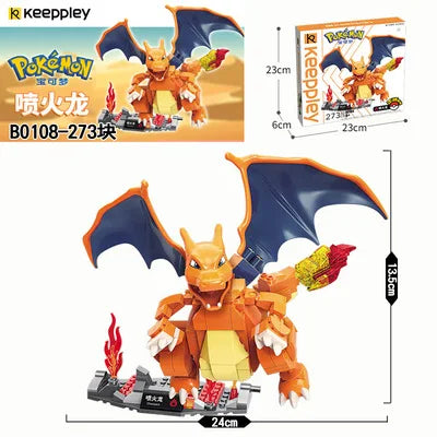 Pokemon Building Block Venusaur Gyarados Mewtwo Blastoise Figure Toys  Cartoon Model Decoration Kids Toy Gift