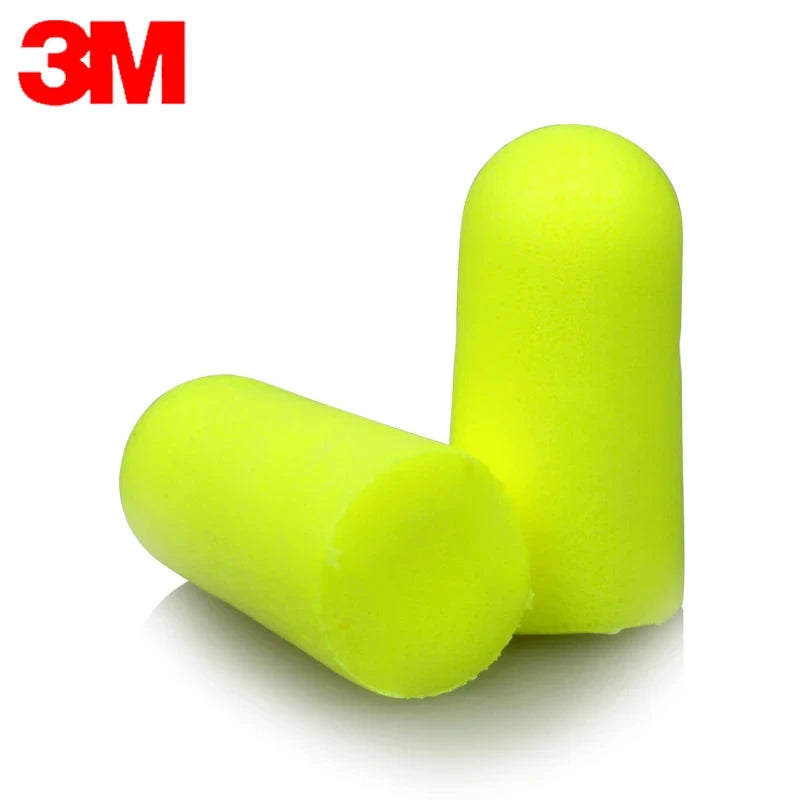 10pairs Authentic 3M 312-1250 Foam Soft corded Ear Plugs Noise Reduction Norope Earplugs Swimming Protective earmuffs