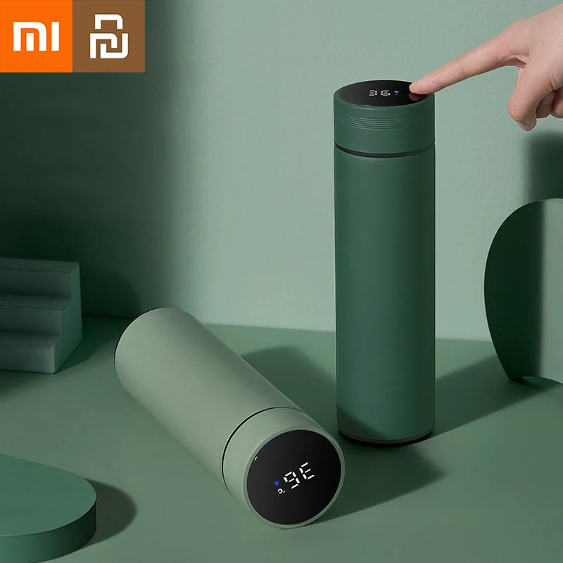 Xiaomi Youpin Intelligent Temperature Display Thermal Mug 304 Stainless Steel Car Thermos Bottle Long-lasting Heat Water Bottle