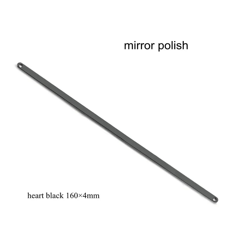 10pcs Stainless Steel Straight Cuff Bangle Blank Plain Rod Bracelet Diy Laser Engraving Bracelet Jewelry Charms Accessories