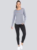 Women T-Shirts Sun Protection Sports Long Sleeves UV Protection Loose Breathable Running Yoga Clothes Fitness
