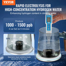 VEVOR Hydrogen Water Cup 400 ml Hydrogen Generator, SPE Technology Portable Hydrogen Water Ionizer Machine with Wireless Chargin