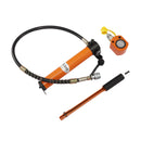 10/20T Hydraulic Ram Cylinder Jack Low Profile Porta Power Ram Single-Acting Mini Jack Ram with CP-180 Hydraulic Hand Pump