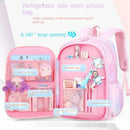 Waterproof Rainbow Schoolbag Student Girls Children's Princess Refrigerator Door Backpack Spine Protector Shoulder Bags Cute