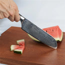 Carbon Steel Santoku Kitchen Knife for Home Restaurant Razor Sharp Japanese Chef Ergonomic Handle