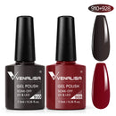 2pcs*7.5ml VENALISA Nail Gel Polish Glitter Gel Lacquer Base Nowipe Top Nail Art Salon Soak off Organic UV LED Nail Gel Varnish