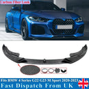 For BMW 4 Series G22 G23 M Performance Splitter Cover Gurad Body kits Carbon Look AC Style Tuning Style Accessories